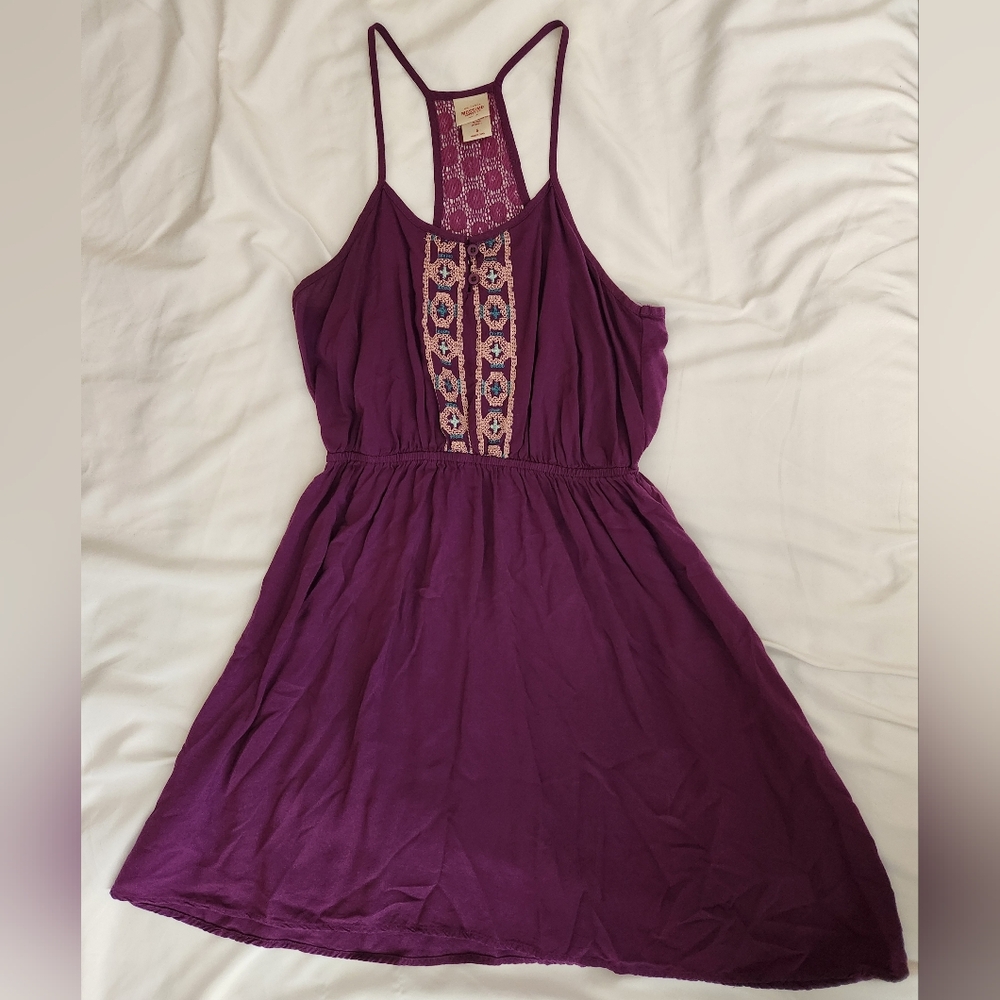 Mossimo Supply Co. Purple Sleeveless Dress